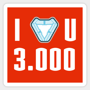I love you 3000 Sticker